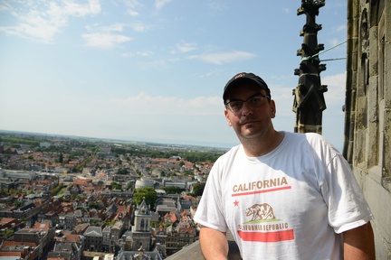 Doug at the top of the New Church Tower